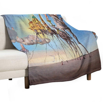The Temptation of St. Anthony Throw Blanket