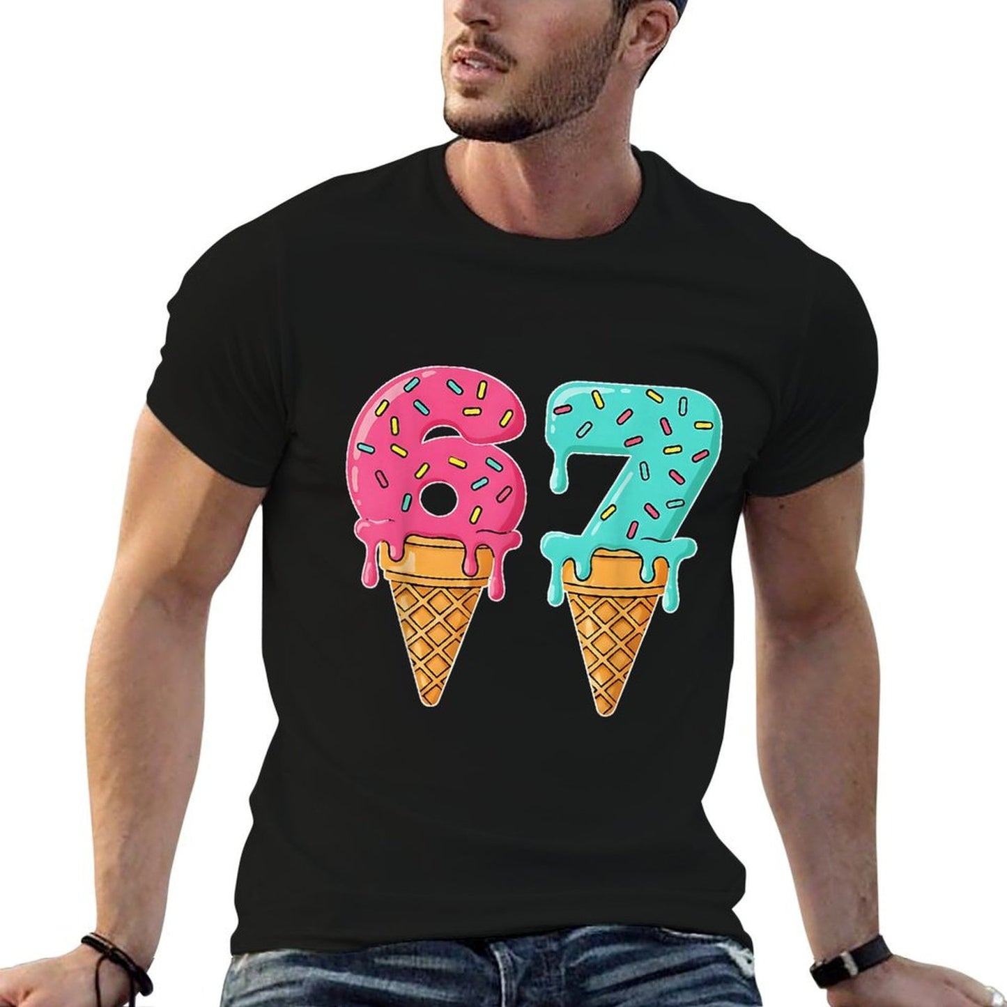 Baseball Drip Ice Cream 67 Baseball Lifestyle 101  Stretchy T-Shirt
