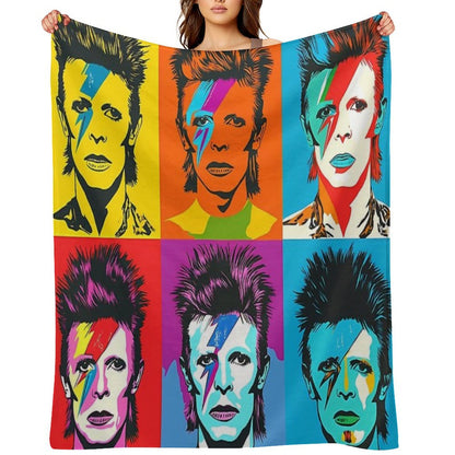 David Bowie Throw Blanket