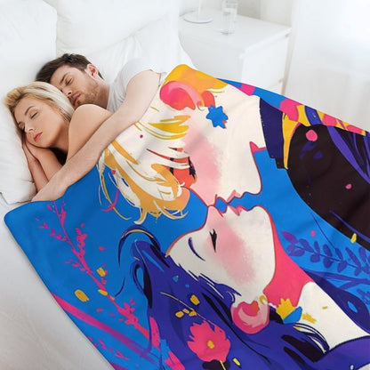 Spring Love Throw Blanket