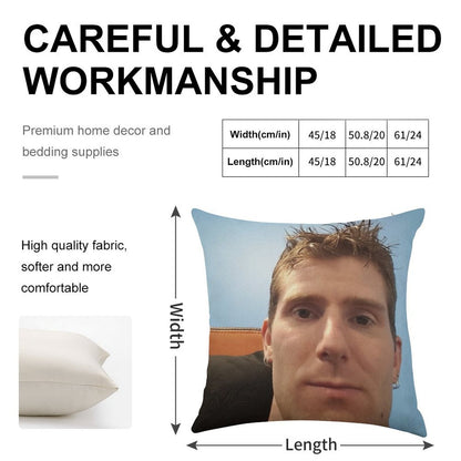 Linus Tech Tips Linen Throw Pillow Cover