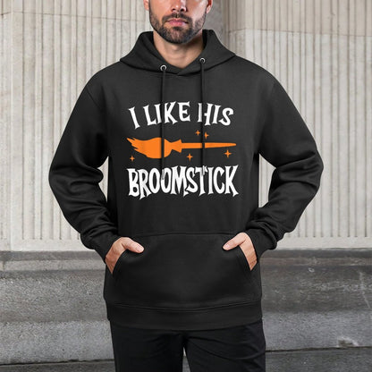 I Like Her Pumpkins I Like His Broomstick Halloween Couple Customizable Surface Hoodie