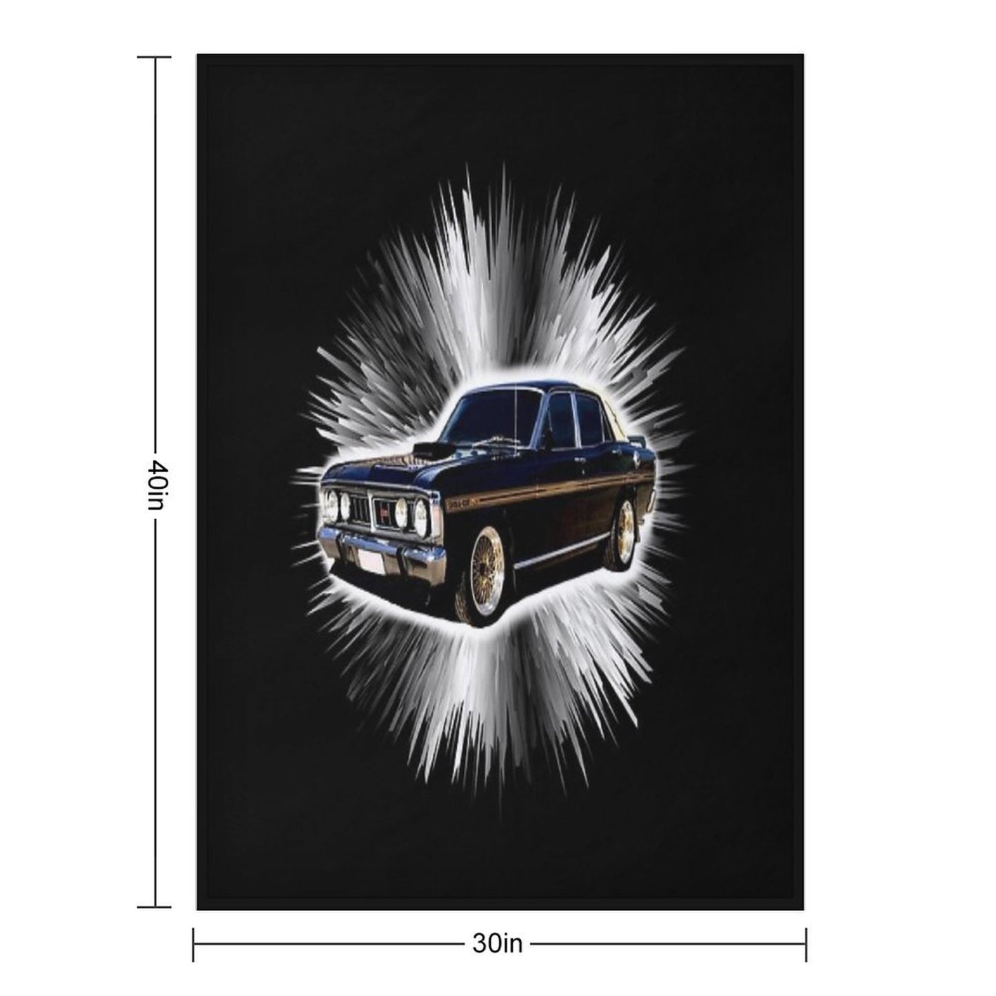Gs Xy Ford Falcon Throw Blanket