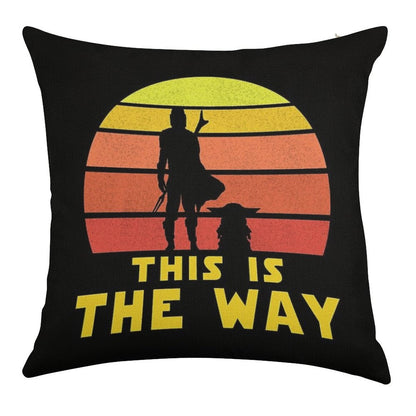 Mando Retro Vol.1 Linen Throw Pillow Cover