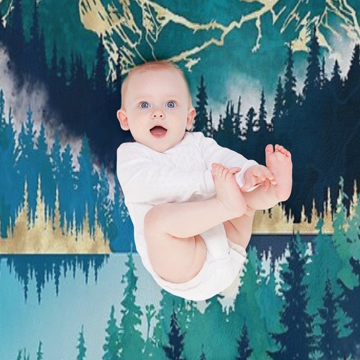 Lake Mist Throw Blanket