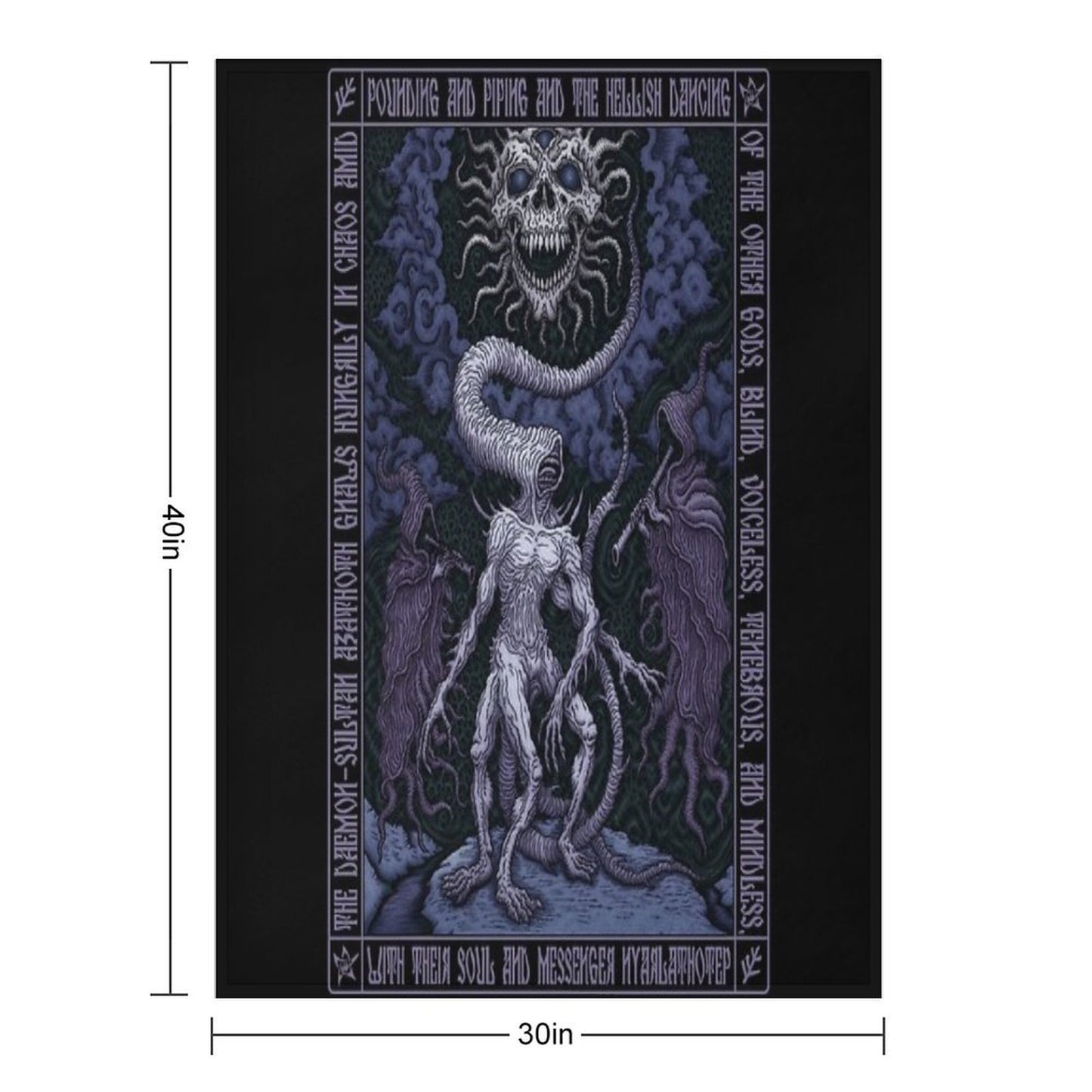 Nyarlathotep Icon - Azhmodai 2020 Throw Blanket