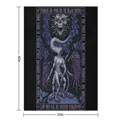 Nyarlathotep Icon - Azhmodai 2020 Throw Blanket
