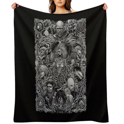 Roots Skull Throw Blanket