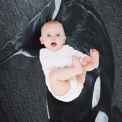 White Whale - Orca Throw Blanket