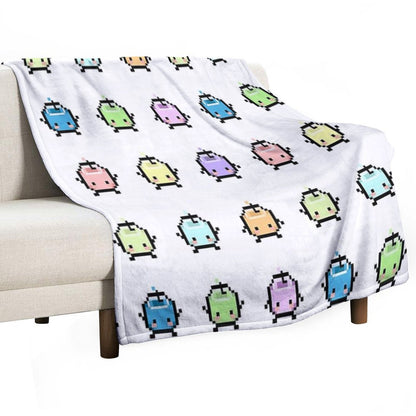 Stardew Valley Pastel Junimos Throw Blanket