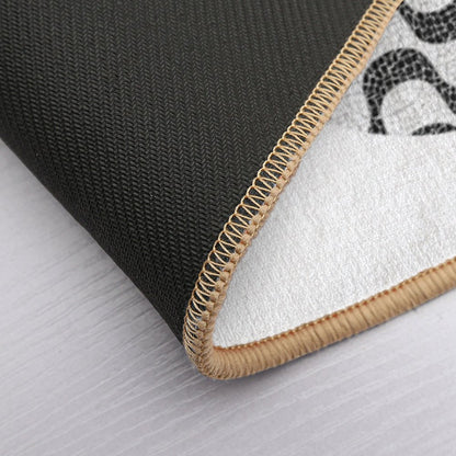 Copacabana Vibes Rio De Janeiro's Charming Sidewalk Bath Mat