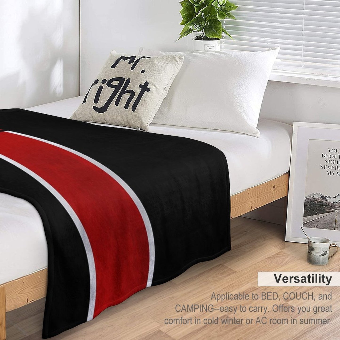 Mass Effect Vertical N7 Throw Blanket