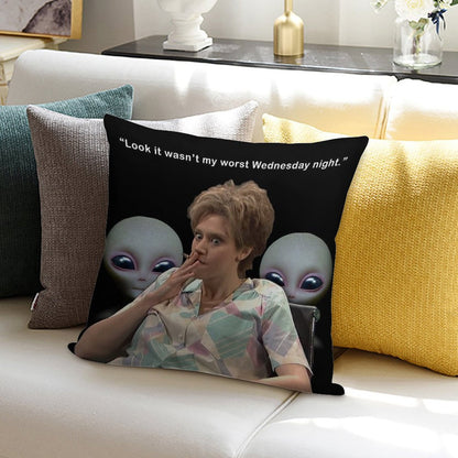 Kate Mckinnon Aliens Soft Reinforced Edging Throw Pillow