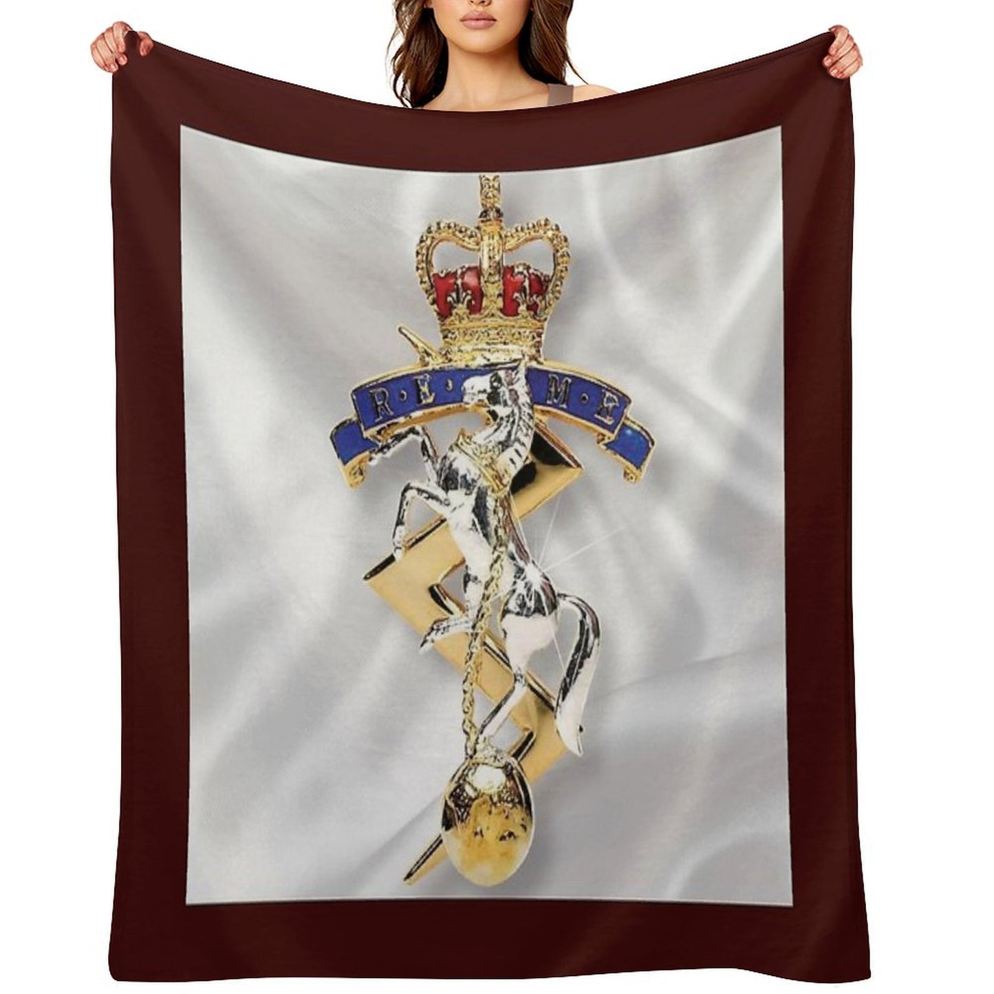 REME Badge (ROYAL ELECTRICAL MECHANICAL ENGINEERS) Throw Blanket