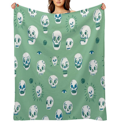 Pattern of Skulls Throw Blanket