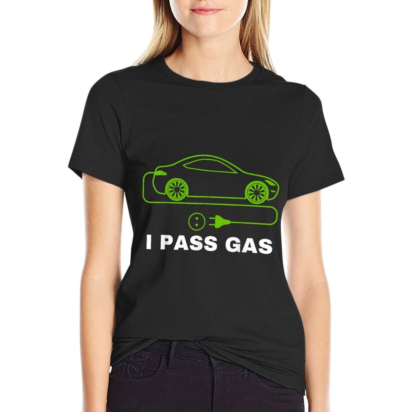 Funny I Pass Gas, Electric Car I Love EVs, Electric Vehicle T-Shirt