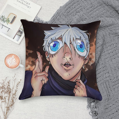 Bug Eyed Gojo Soft Durable Construction Throw Pillow
