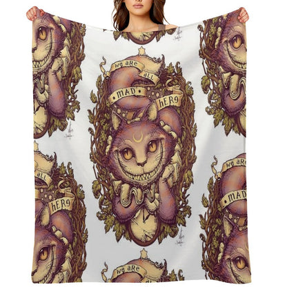 CHESHIRE CAT Throw Blanket