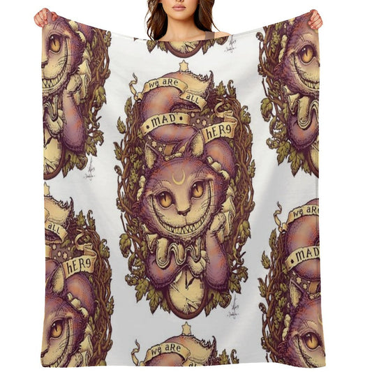CHESHIRE CAT Throw Blanket
