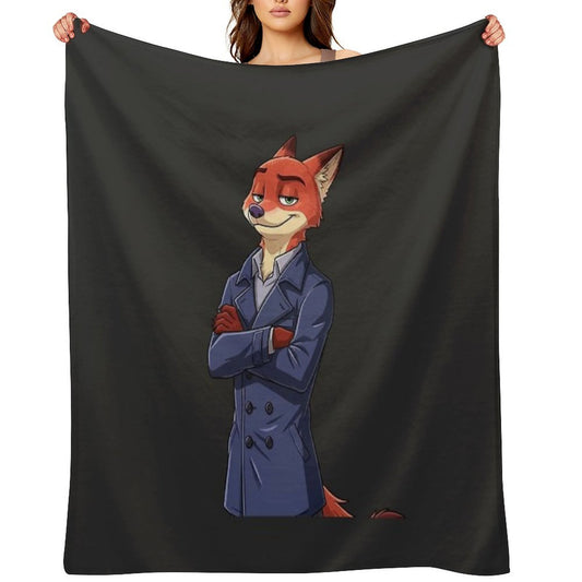 Wilde Fox Fanart - Zootopia Style Illustration Throw Blanket