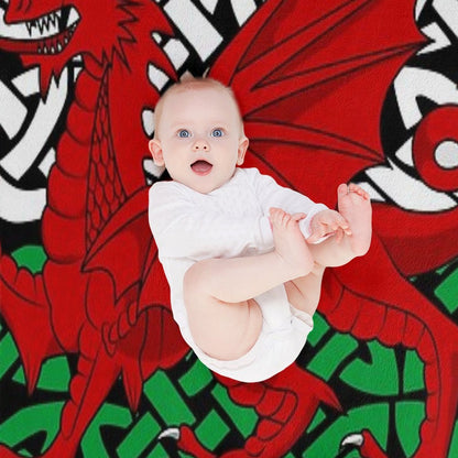 Y Ddraig Goch Throw Blanket