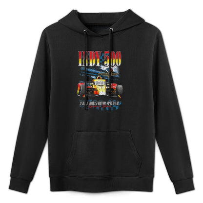 Indy 500 Indianapolis Motor Speedway Distressed Retro Poster Pilling-Resistant Hoodie