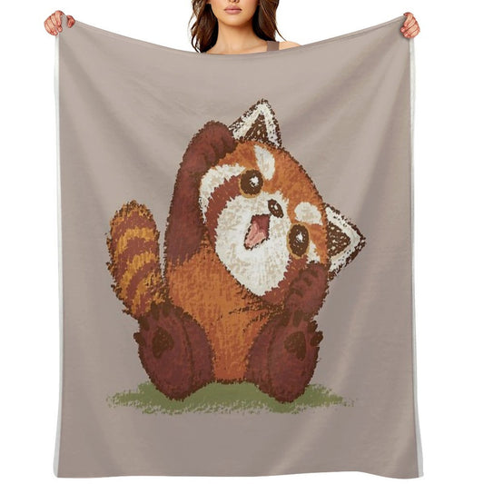 Cute Red Panda Throw Blanket