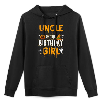 Uncle of The Birthday Girl Halloween 1st Birthday Girl Medium-Weight Fabric Hoodie