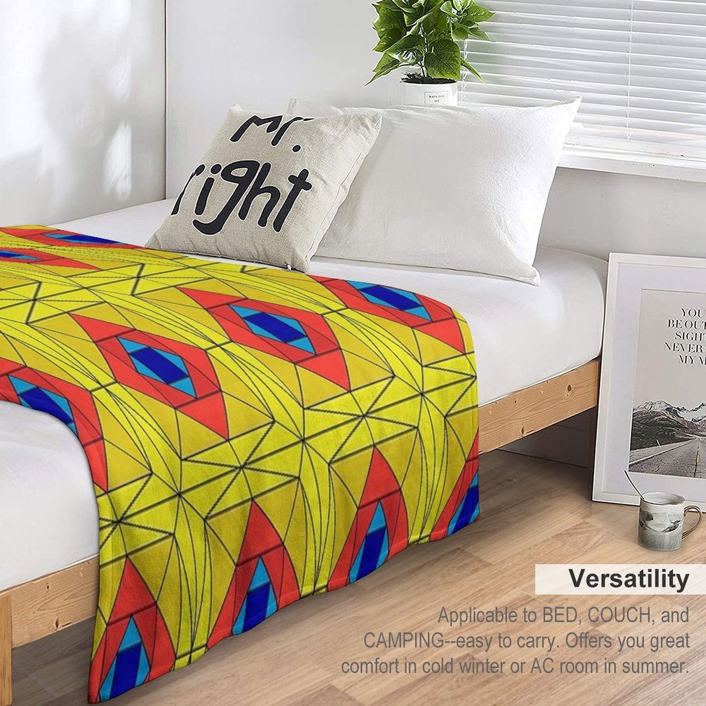 Suspiria Stained Glass Throw Blanket