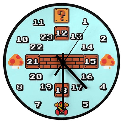 24 Hour Game Clock Wooden Wall Clock