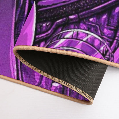 A Girl in Purple Room Bath Mat