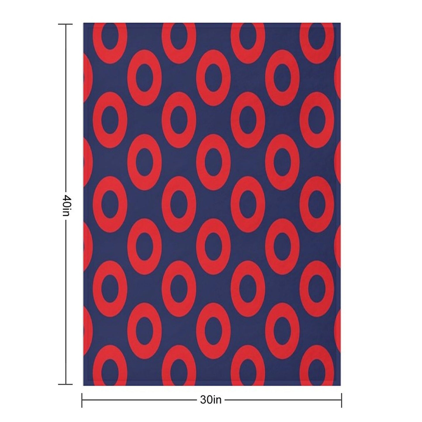 Fishman Doughnut Phish Pattern by Custeez Throw Blanket
