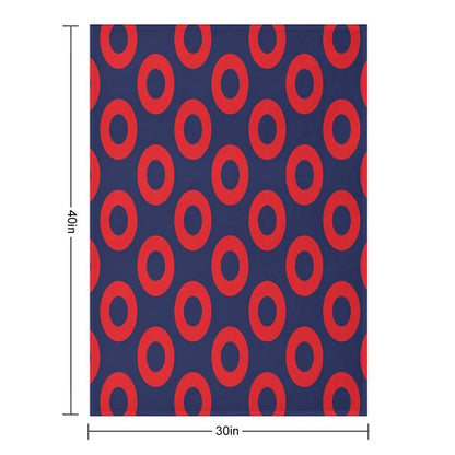 Fishman Doughnut Phish Pattern by Custeez Throw Blanket