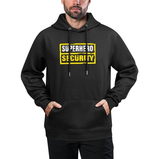 Halloween Adult Costume Superhero Security Dad Mom Relaxed Fit Hoodie