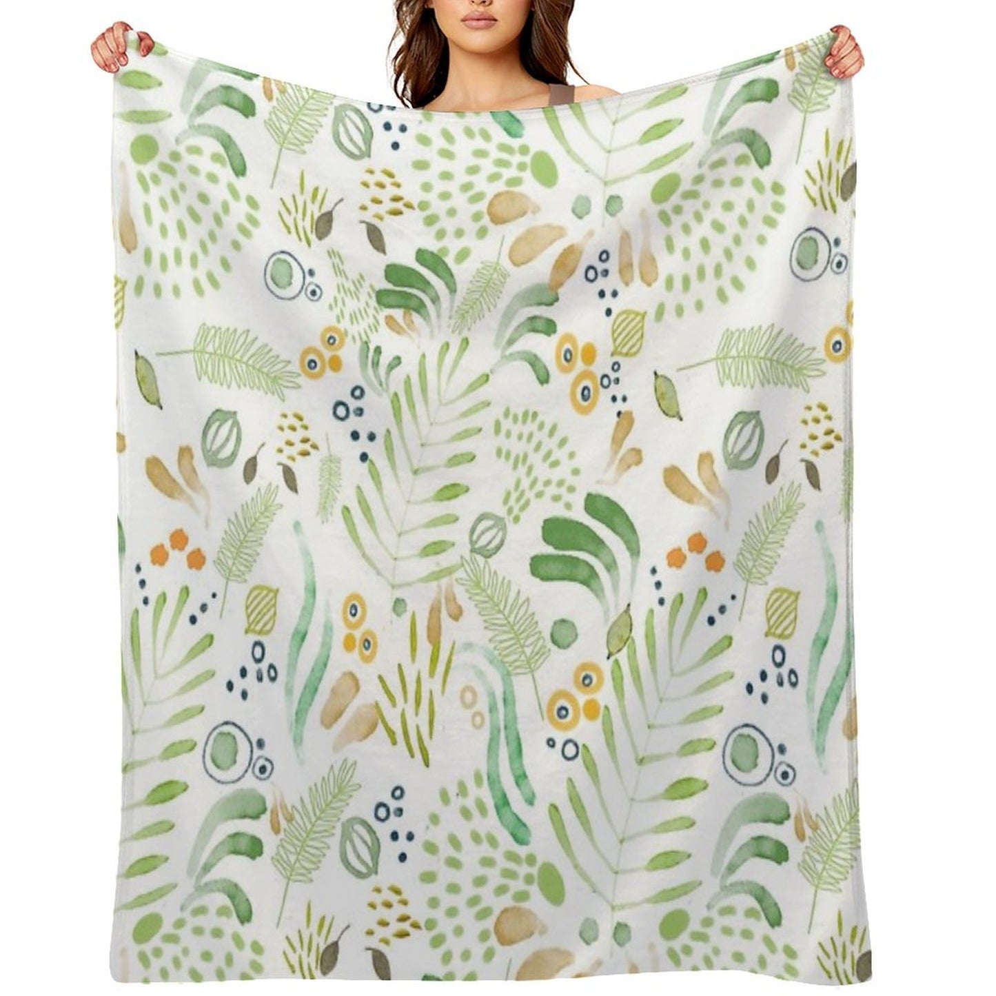 Lovely Green Throw Blanket