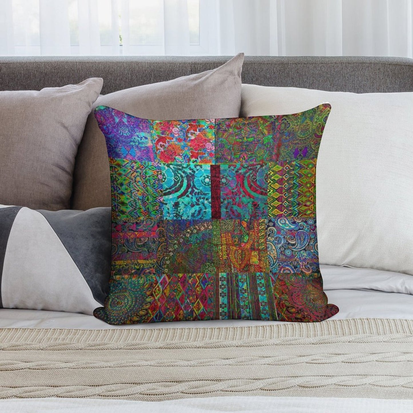 Bohemian Wonderland Soft Decorative Cover Throw Pillow