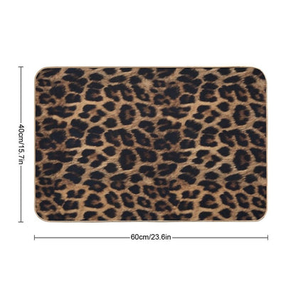 Leopard Print Bath Mat