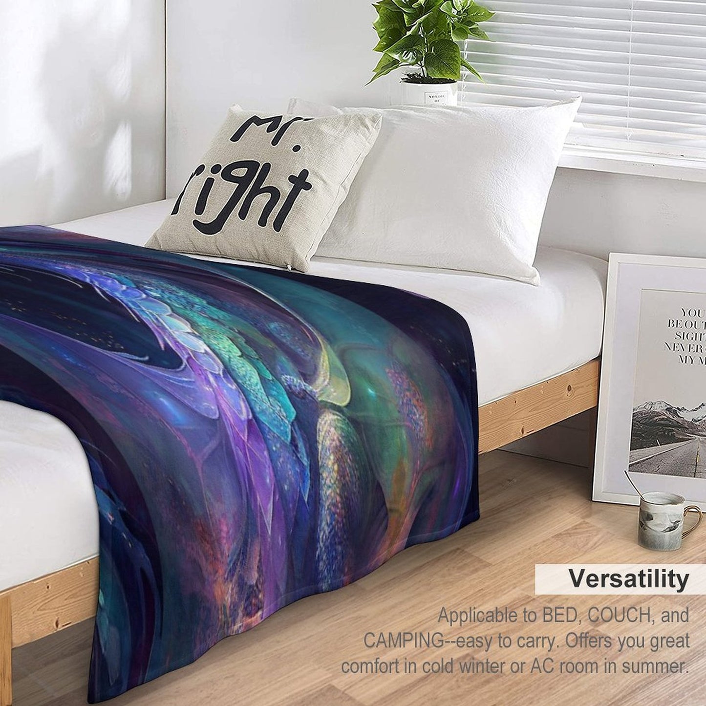 Celestial Dragon Throw Blanket