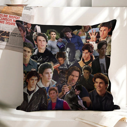 Jess Mariano Linen Throw Pillow Cover