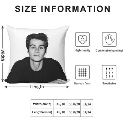 Heart Eye Emoji Soft Ultra-Soft Texture Throw Pillow