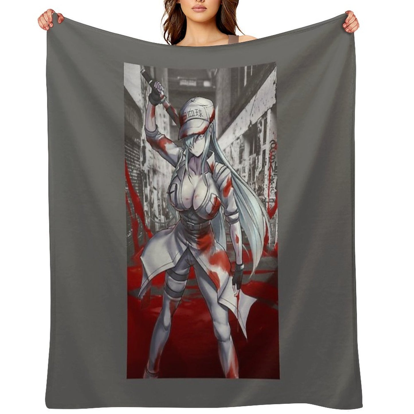 White Blood Cell (CODE BLACK) Throw Blanket