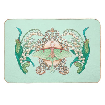 Moon Moth  Stain-Proof Bath Mat