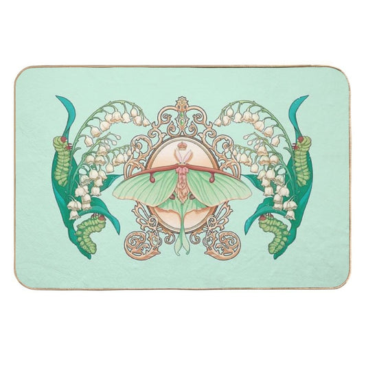 Moon Moth  Stain-Proof Bath Mat