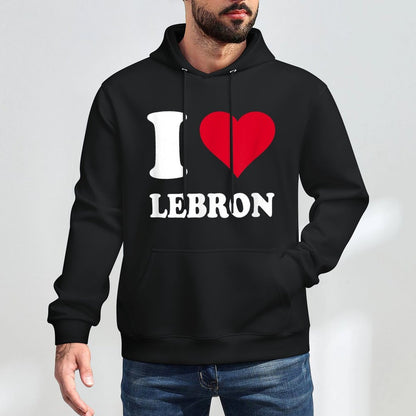 Red Heart I Love Lebron Durable Construction Hoodie
