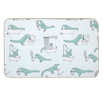 Bathroom Dinosaur Pattern Bath Mat