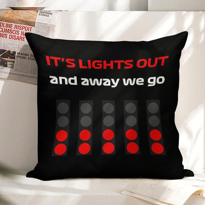 It's Lıghts Out And Away We Go Linen Throw Pillow Cover
