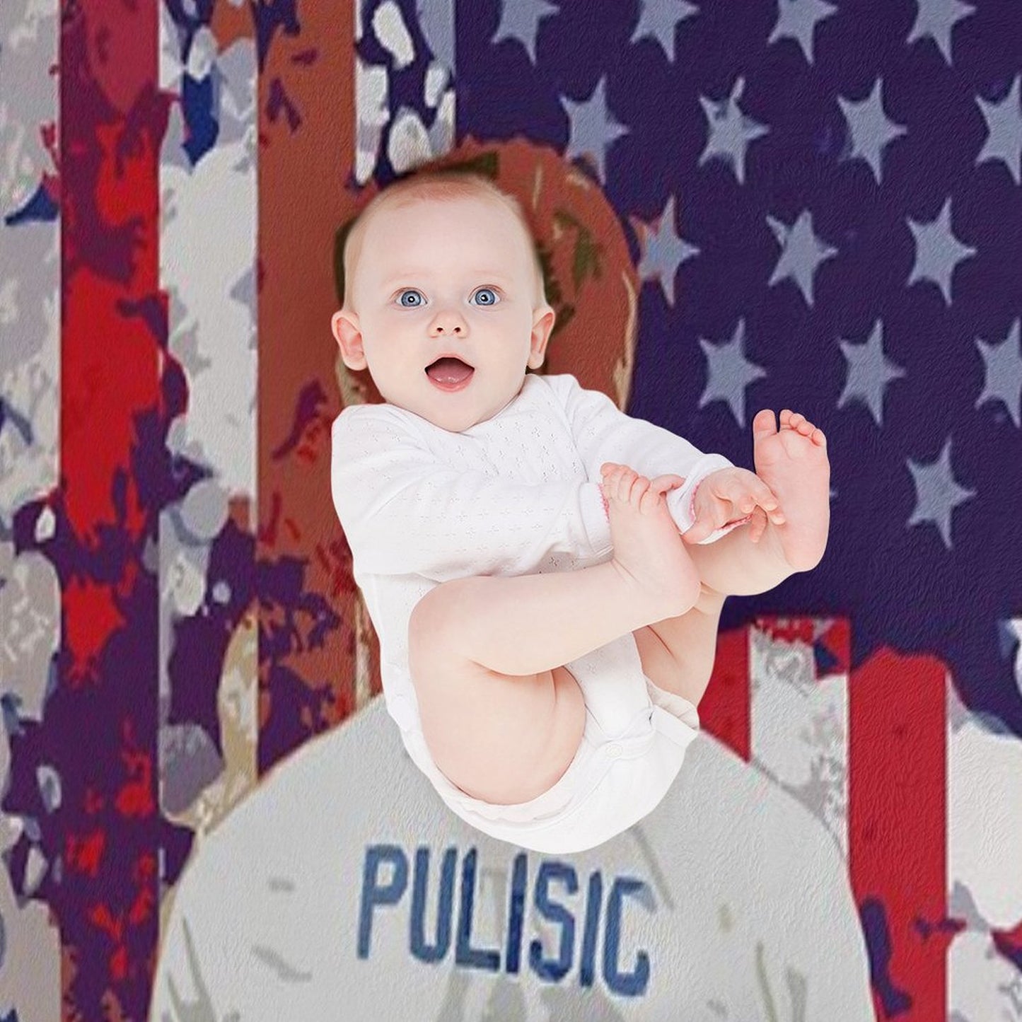 Christian Pulisic USA Poster Throw Blanket