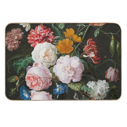 Dutch Golden Age Floral Painting Bath Mat