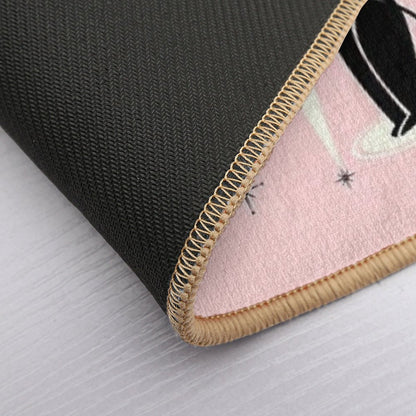 Mid Century Meow Retro Atomic Cats LG ©studioxtine Bath Mat