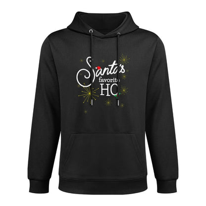 Santas Favorite Ho Funny Christmas Cheeky Do It for Ho Shape Retention Hoodie